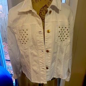 Michael Kors white denim jacket